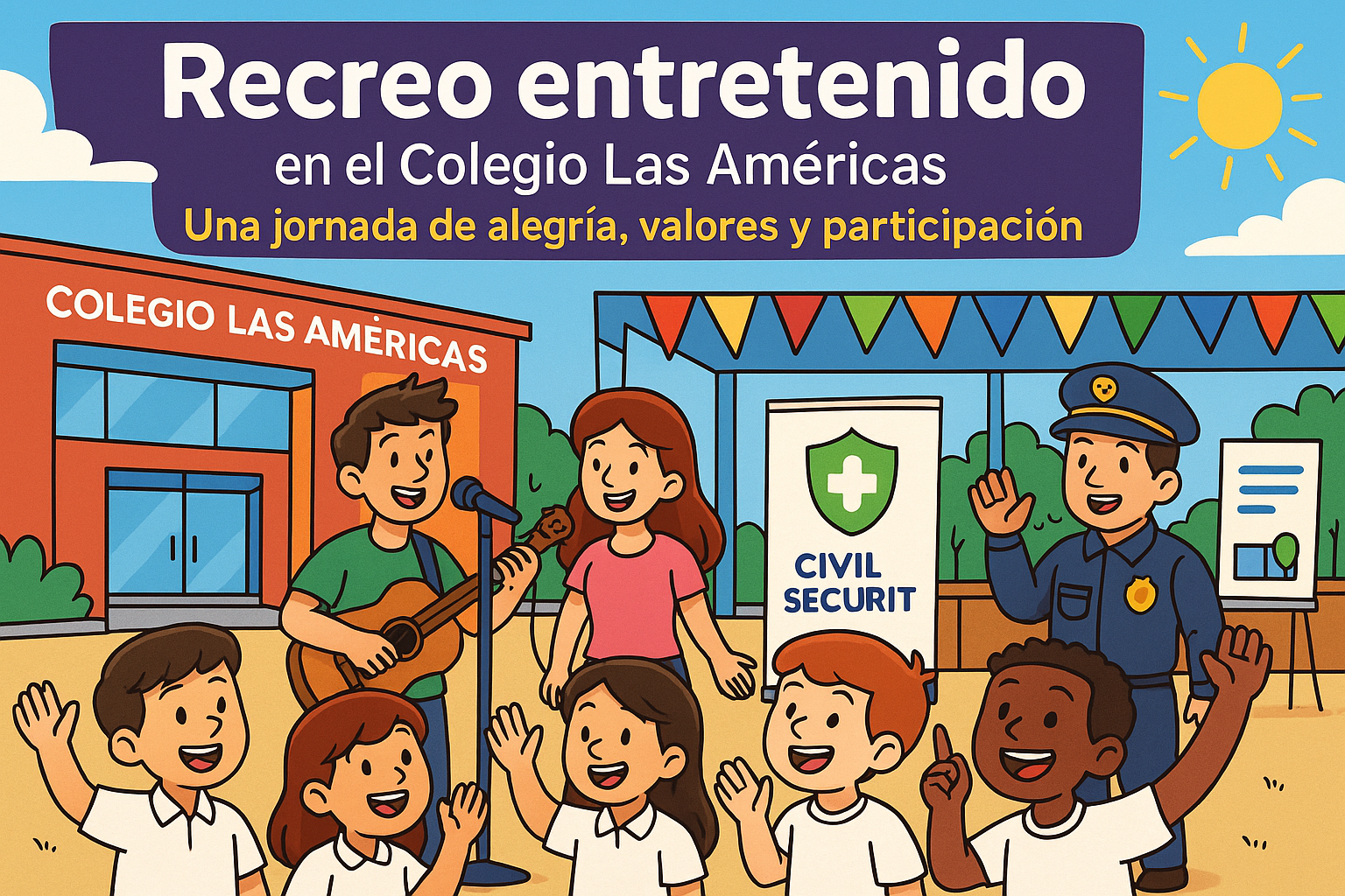 Recreo entretenido Colegio Las Américas