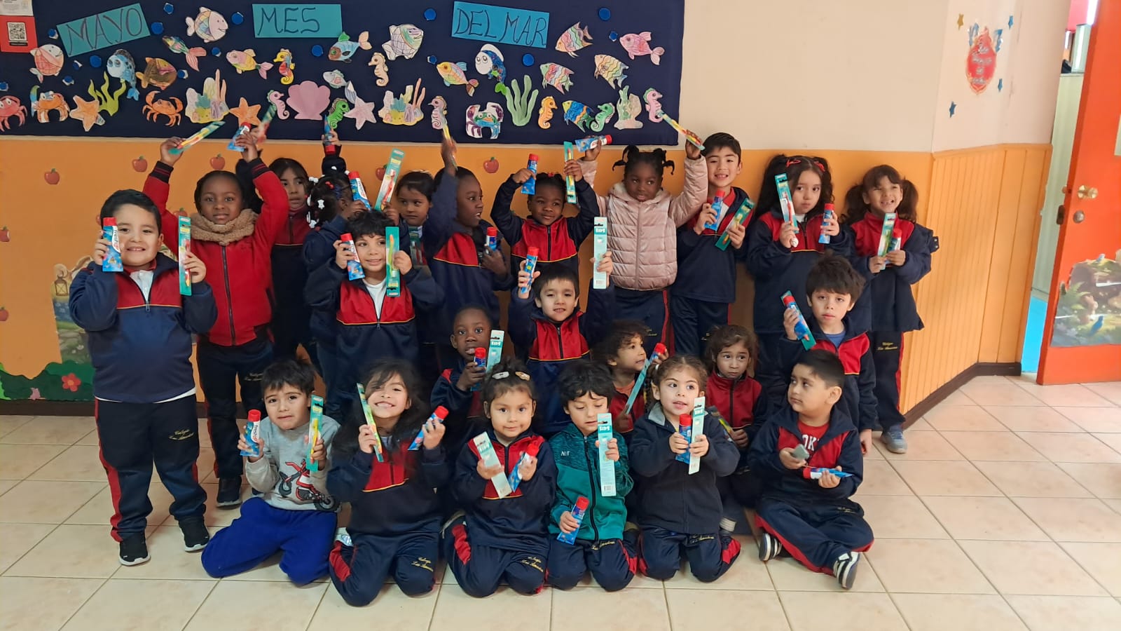 Salud dental en párvulos: Operativo preventivo en el colegio