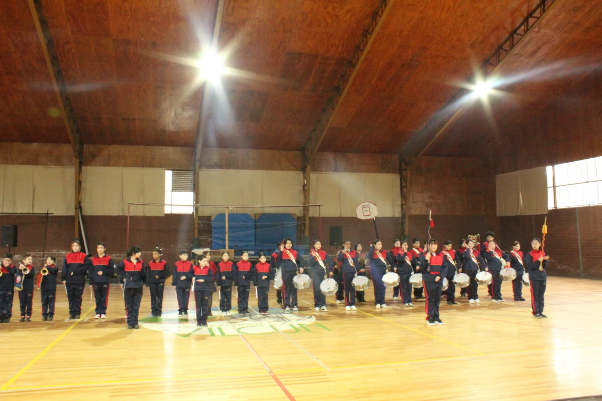 Banda del Colegio Las Américas ensaya en La Granja