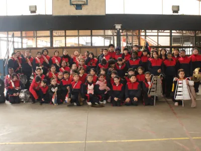 Banda del Colegio Las Américas ensaya en La Granja