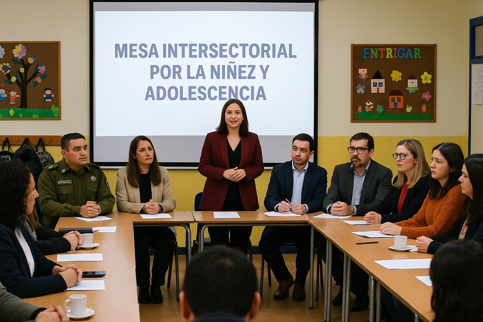 Colegio Las Américas fue sede de mesa intersectorial por la niñez y adolescencia en Temuco