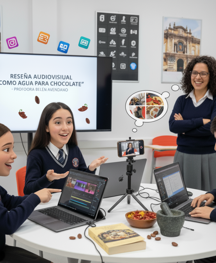 Innovación Educativa: Estudiantes de Primero Medio en Colegio Las Américas Analizan ‘Como Agua Para Chocolate’ con Reseñas Audiovisuales